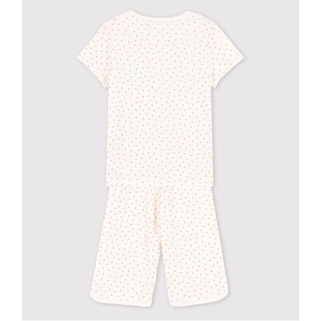 PETIT BATEAU(プチバトー)のプチバトー　新品タグ付き　半袖　パジャマ　ハート　3ans/95cm キッズ/ベビー/マタニティのキッズ服女の子用(90cm~)(パジャマ)の商品写真