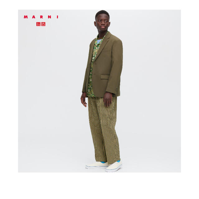 UNIQLO MARNI ワイドフィットタックパンツスラックス