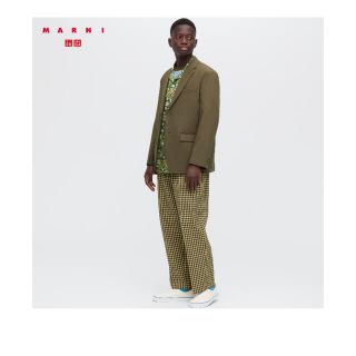 ユニクロ(UNIQLO)のUNIQLO MARNI ワイドフィットタックパンツ(スラックス)