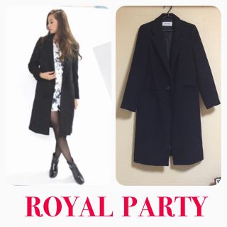 ロイヤルパーティー 黒 チェスターコート レディース の通販 25点 Royal Partyのレディースを買うならラクマ