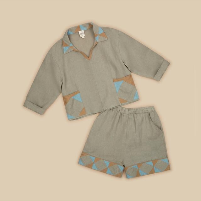 Caramel baby&child (キャラメルベビー&チャイルド)のapolina ELVIN UNISEX SET 3-5y キッズ/ベビー/マタニティのキッズ服女の子用(90cm~)(ブラウス)の商品写真