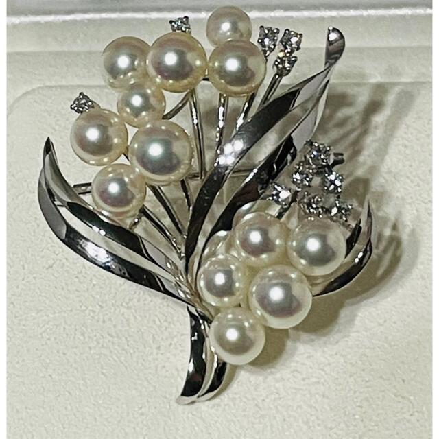 ✨【極美品】✨箱付き✨ MIKIMOTO ミキモト 7珠ブローチ パール お洒落