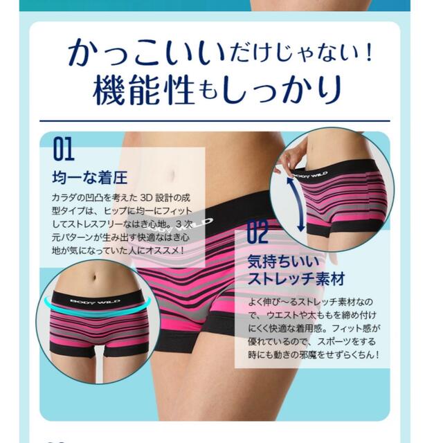 GUNZE(グンゼ)の葉の笛さん専用　グンゼ ボディワイルド ボクサーパンツ　未使用品 レディースの下着/アンダーウェア(ショーツ)の商品写真