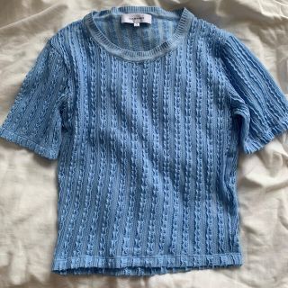 カルヴェン(CARVEN)のCARVEN レーストップス(カットソー(半袖/袖なし))