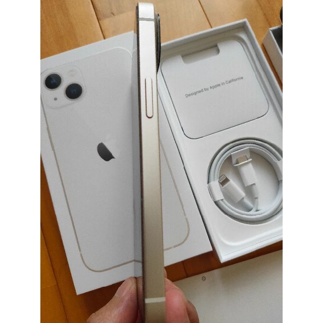 ブラウン×ピンク 【超美品】iPhone 13 128GB スターライト【バッテリー