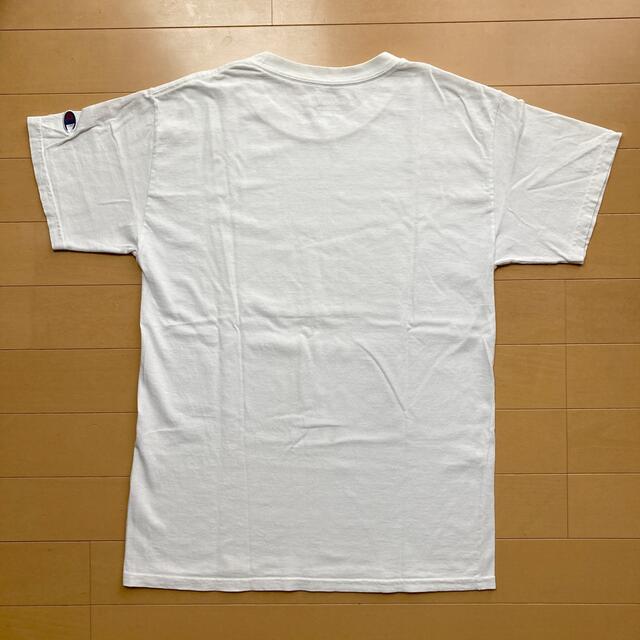 Champion(チャンピオン)のチャンピオン　無地 白 Tシャツ　USボーイズ Lサイズ　レディース メンズのトップス(Tシャツ/カットソー(半袖/袖なし))の商品写真