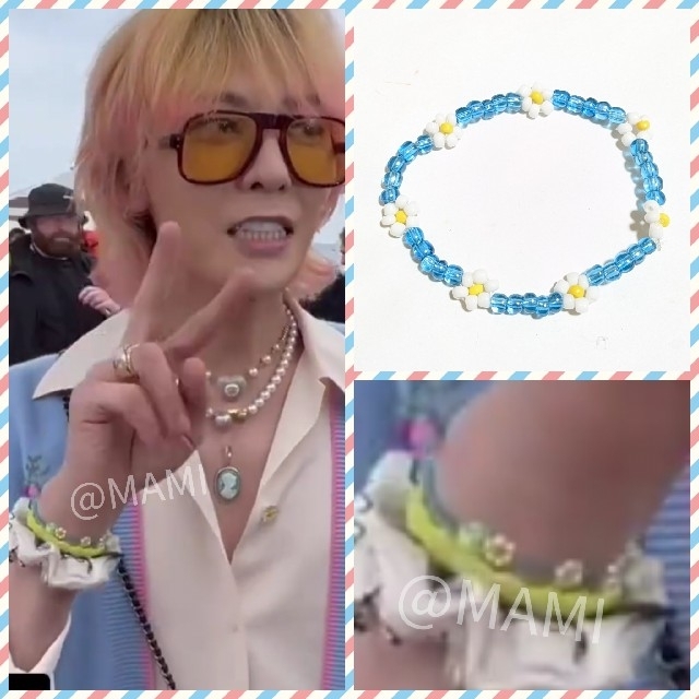 BIGBANG(ビッグバン)の🌼フラワービーズ ブレスレット🌼G-DRAGON ジヨン デイジー GD レディースのアクセサリー(ブレスレット/バングル)の商品写真