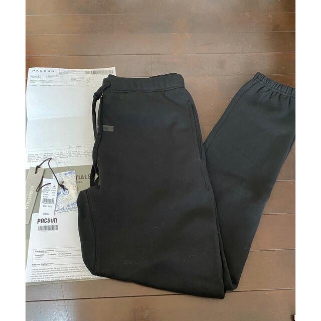 Essentials Black Lounge Pants S エッセンシャルズ