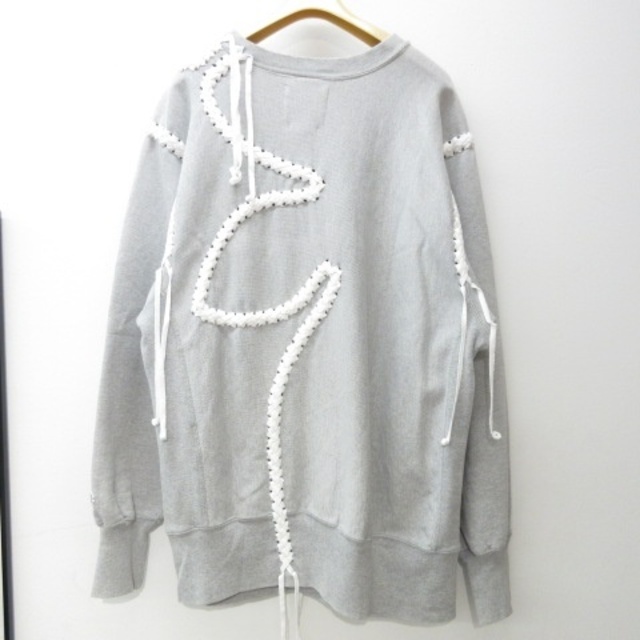 2G × MASU WAVING BRAID SWEAT トレーナー 灰 48 1