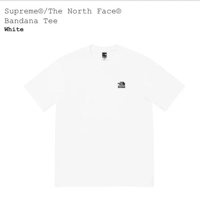 Supreme(シュプリーム)のSupreme®/The North Face®  Bandana Tee 白 メンズのトップス(Tシャツ/カットソー(半袖/袖なし))の商品写真