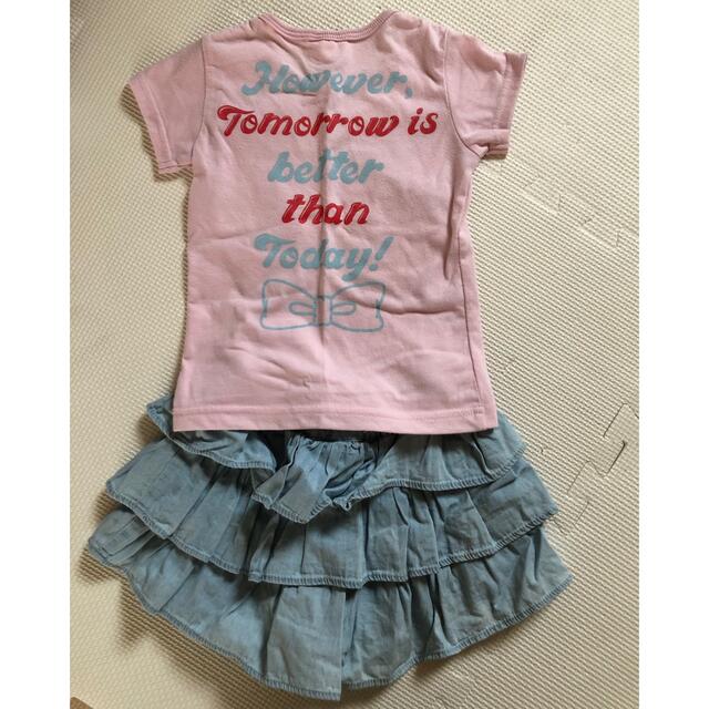 BoomyRoomy(ブーミンルーミン)のBoomy Roomy size90  tシャツとショートパンツのset キッズ/ベビー/マタニティのキッズ服女の子用(90cm~)(Tシャツ/カットソー)の商品写真