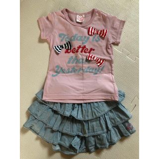 ブーミンルーミン(BoomyRoomy)のBoomy Roomy size90  tシャツとショートパンツのset(Tシャツ/カットソー)