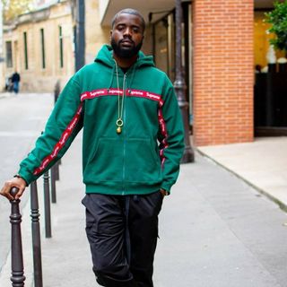 シュプリーム(Supreme)のM Supreme Box Logo ZIP UP Green RED 新品(スウェット)