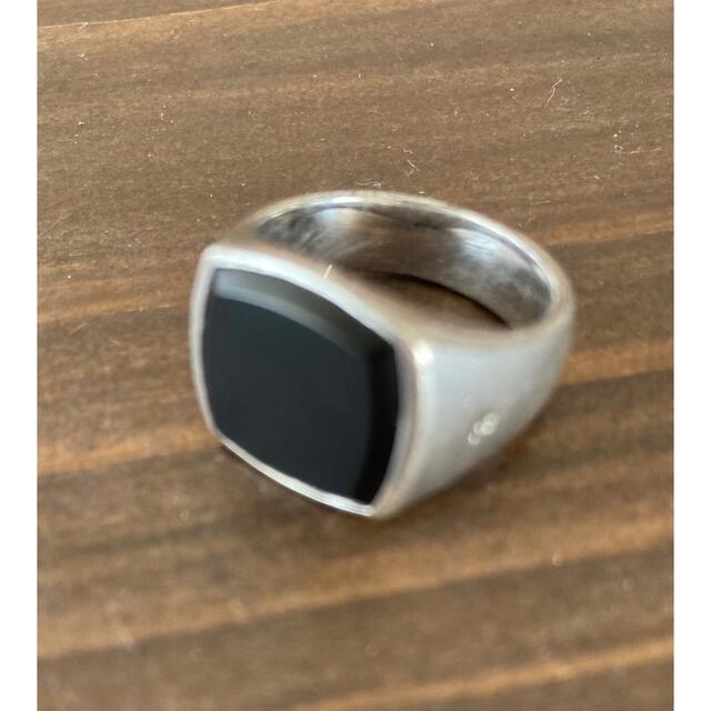 Maison Martin Margiela(マルタンマルジェラ)のCushion Black Onyx Ring TOMWOOD メンズのアクセサリー(リング(指輪))の商品写真