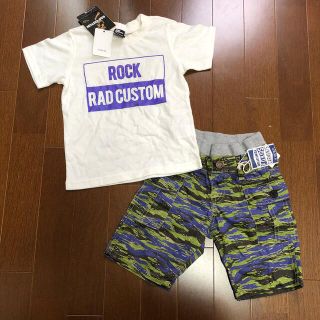 ラッドカスタム(RAD CUSTOM)の新品★100cm★Tシャツ　ハーフパンツ　セット(Tシャツ/カットソー)