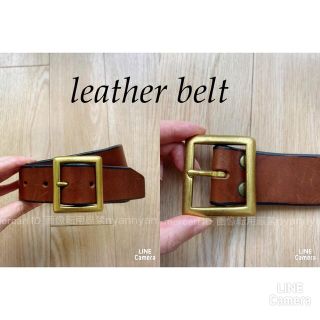 Ralph Lauren - ヴィンテージ レザー ベルト 本革 ブラウン ゴールド