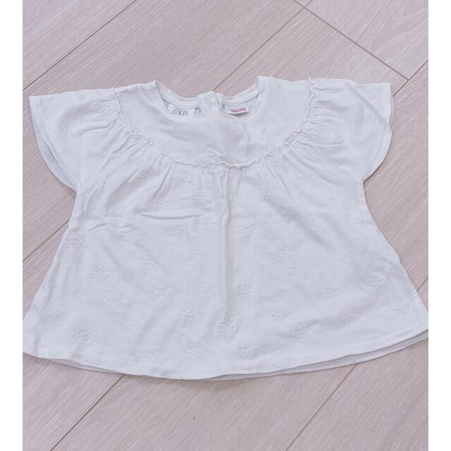 ZARA(ザラ)のZARA Tシャツ　2枚　セット　１２-１８　86 キッズ/ベビー/マタニティのベビー服(~85cm)(Ｔシャツ)の商品写真