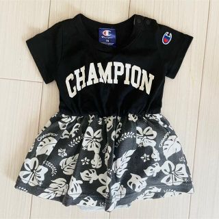 チャンピオン(Champion)の【値下げ】《Champion》ベビーワンピース 70cm(ワンピース)