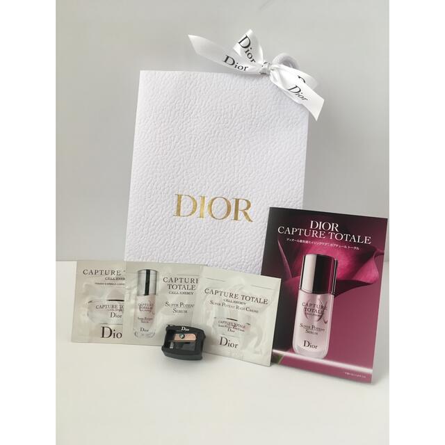 Dior(ディオール)の【新品】Dior  シャープナーとカプチュールトータルサンプル、紙袋つき コスメ/美容のスキンケア/基礎化粧品(フェイスクリーム)の商品写真