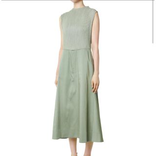 ルシェルブルー(LE CIEL BLEU)のユウナ様専用♢新作大人気Pleated Jersey&Satin Dress(ロングワンピース/マキシワンピース)