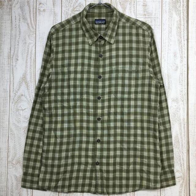 MENs S  パタゴニア ロングスリーブ オーガニックコットン シャツ PAT