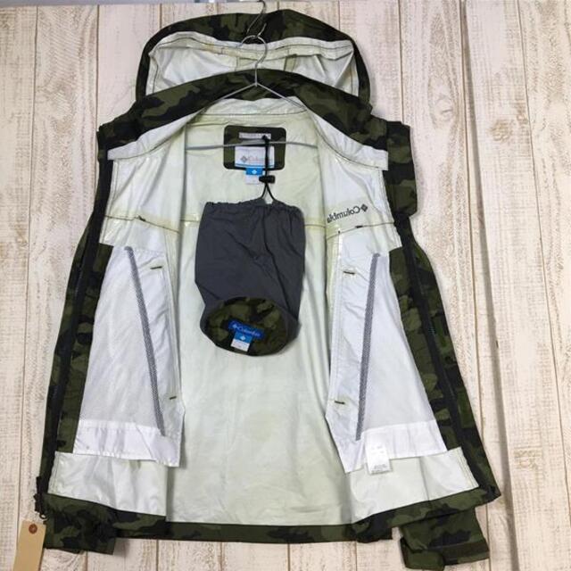 MENs M コロンビア グラスバレー パターンド レインスーツ GRASS