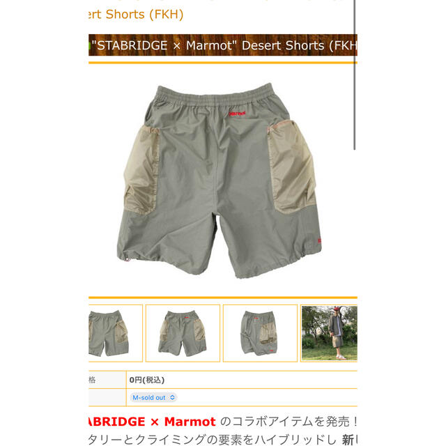 stabridge marmot パンツ