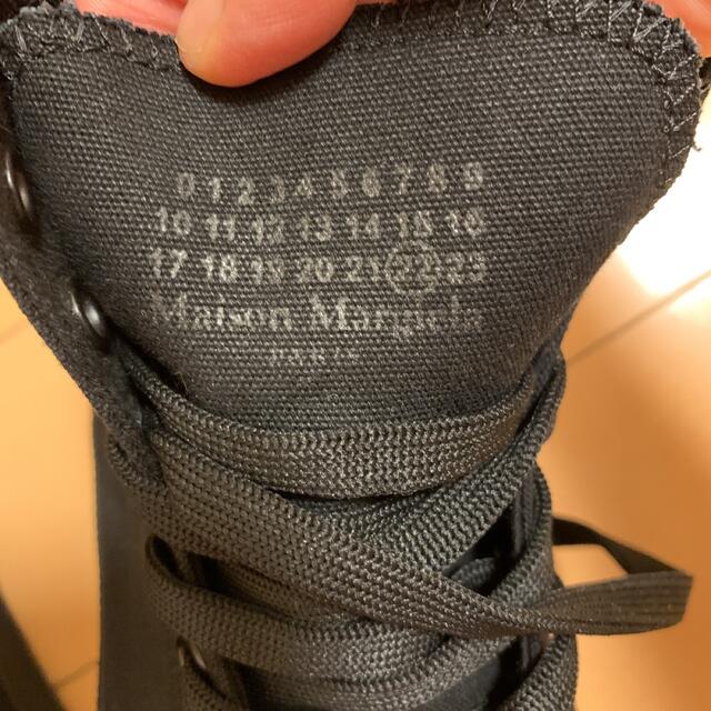 maison margiela paris 】ハイカットスニーカー イタリア製