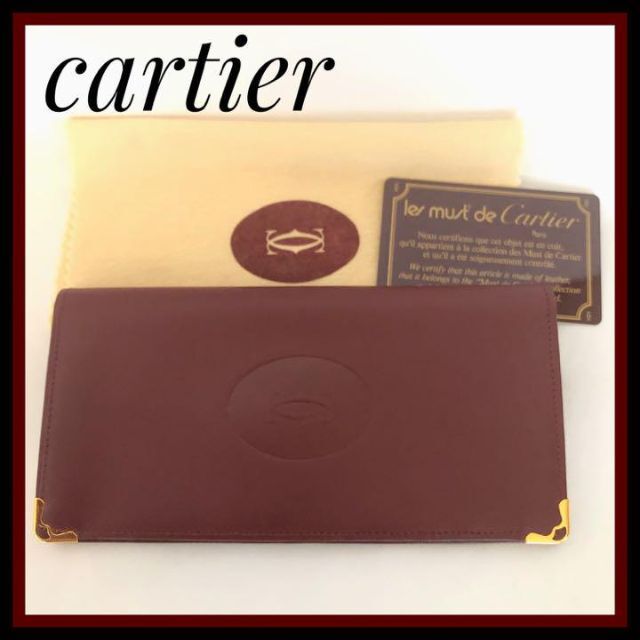 Cartier(カルティエ)の未使用人気のcartier カルティエMUST DE CARTIER  長財布 レディースのファッション小物(財布)の商品写真