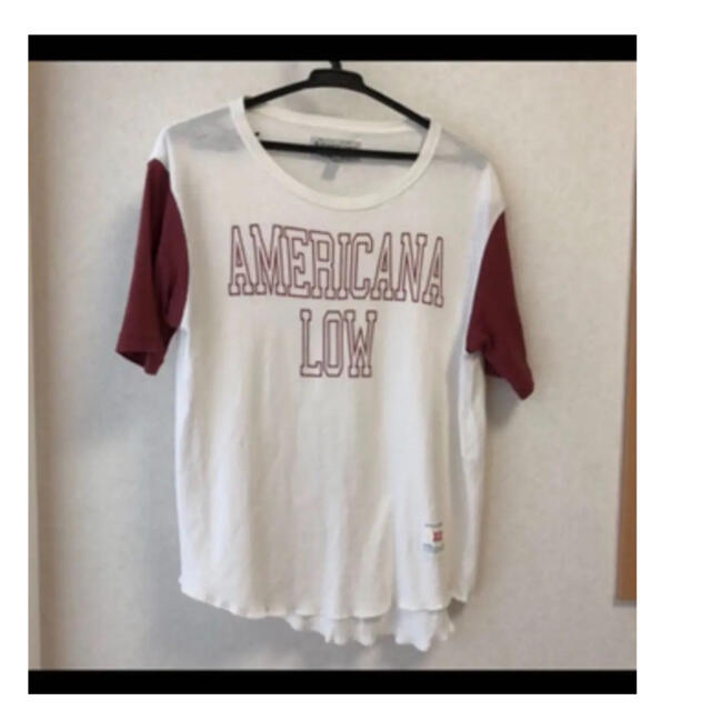 AMERICANA(アメリカーナ)のアメリカーナ ベースボールTシャツ- AMERICANA LOW フリー レディースのトップス(Tシャツ(長袖/七分))の商品写真