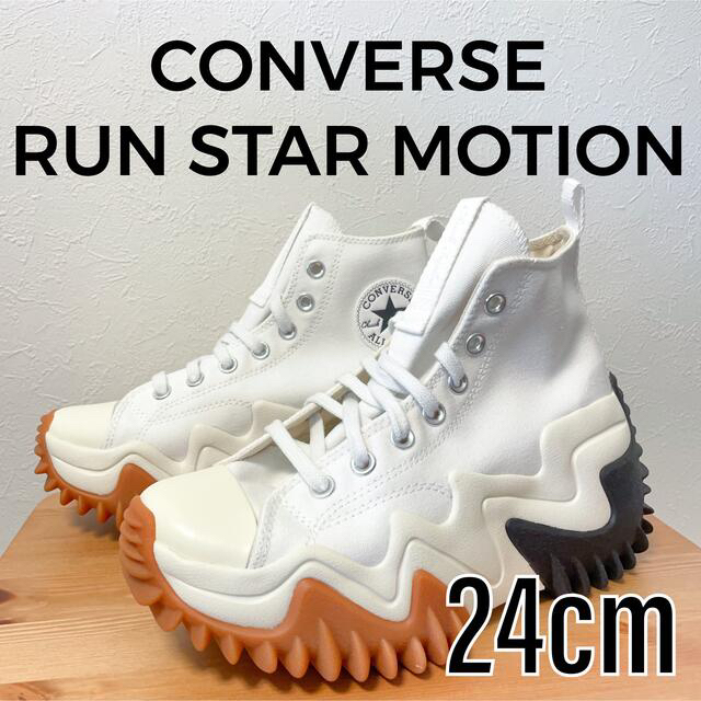 スニーカーCONVERSE RUN STAR MOTION HI White 24cm