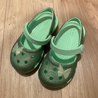 クロックス(crocs)のクロックス　クラシック グリッター チャーム メリージェーン キッズ　16.5(サンダル)