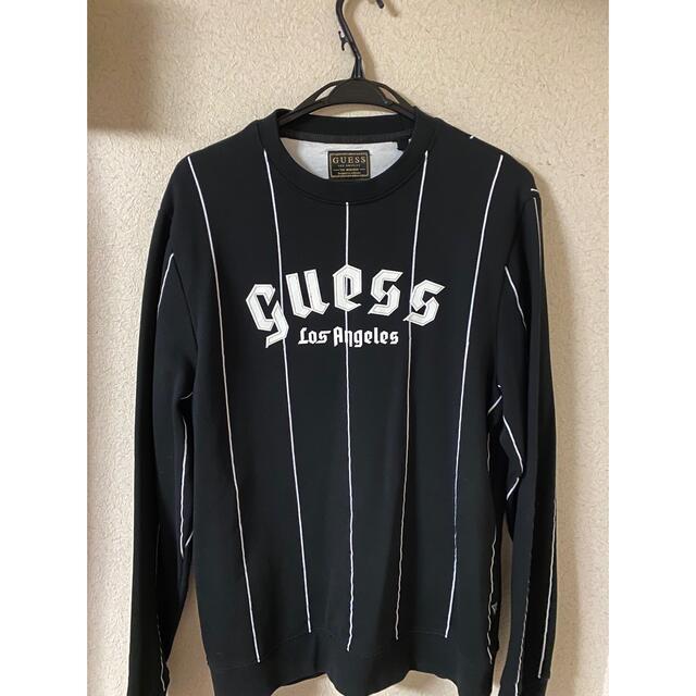 GUESS(ゲス)の【希少】GUESS ストライプ スウェット メンズのトップス(スウェット)の商品写真