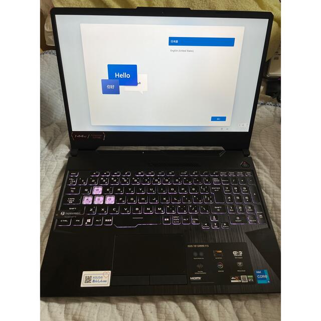 新作モデル ASUS - ゲーミングノートPC RTX3060 ノートPC