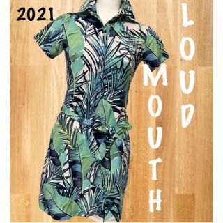 ラウドマウス(Loudmouth)の美品⛳️ラウドマウス　総柄　半袖ワンピース　レディース　ゴルフウェア(ウエア)