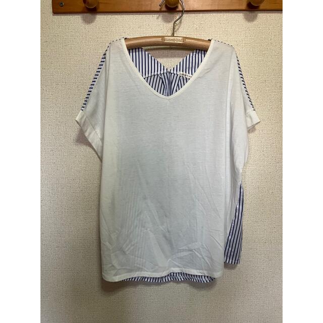 NICE CLAUP(ナイスクラップ)のcontinuer de NICE CLAUP Tシャツ　ブラウス  Fトップス レディースのトップス(カットソー(半袖/袖なし))の商品写真