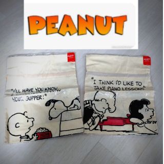 ピーナッツ(PEANUTS)のコットンギフトバック スヌーピー/イエロー＆レッド(キャラクターグッズ)