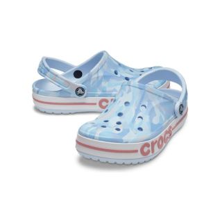 クロックス(crocs)の27cm クロックス バヤバンド バブル カモ クロッグ ミネラルブルー 新品(サンダル)