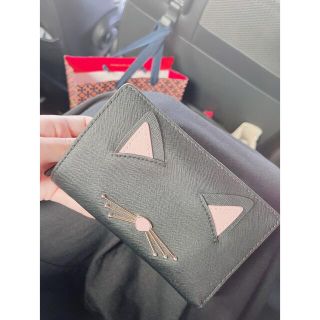 ケイトスペードニューヨーク(kate spade new york)の最終値下げ ケイトスペード　二つ折り　猫　財布(財布)