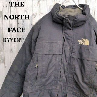 ザノースフェイス(THE NORTH FACE)のUS規格ノースフェイスマウンテンパーカーハイベント刺繍ロゴブラック黒L古着(ナイロンジャケット)