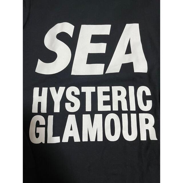 WIND AND SEA(ウィンダンシー)のWIND AND SEA HYSTERIC GLAMOUR ロンT 黒Sサイズ メンズのトップス(Tシャツ/カットソー(七分/長袖))の商品写真