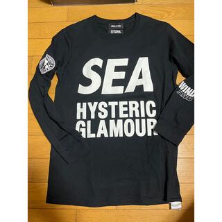 ウィンダンシー(WIND AND SEA)のWIND AND SEA HYSTERIC GLAMOUR ロンT 黒Sサイズ(Tシャツ/カットソー(七分/長袖))
