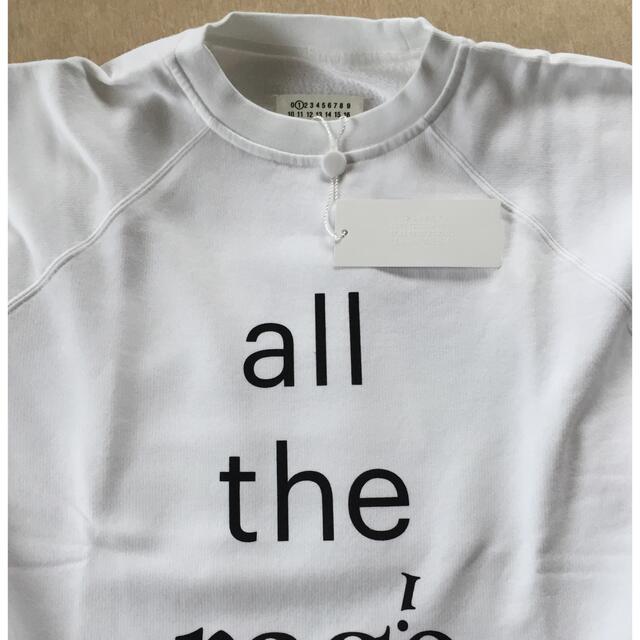 白M新品 メゾン マルジェラ all the rage スウェット シャツ