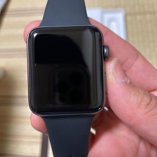 アップルウォッチ(Apple Watch)のAPPLE WATCH3 42 SGAL BK140-210(その他)