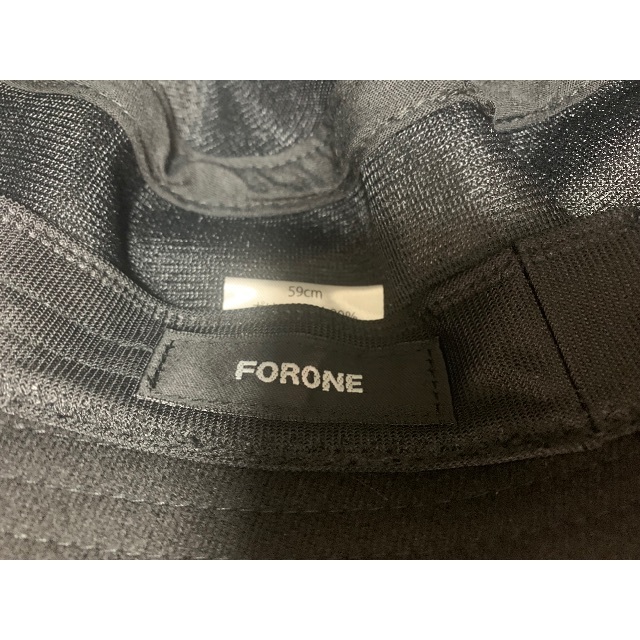 FORONE（フォーワン） ウール調バケットハット ブラック メンズの帽子(ハット)の商品写真