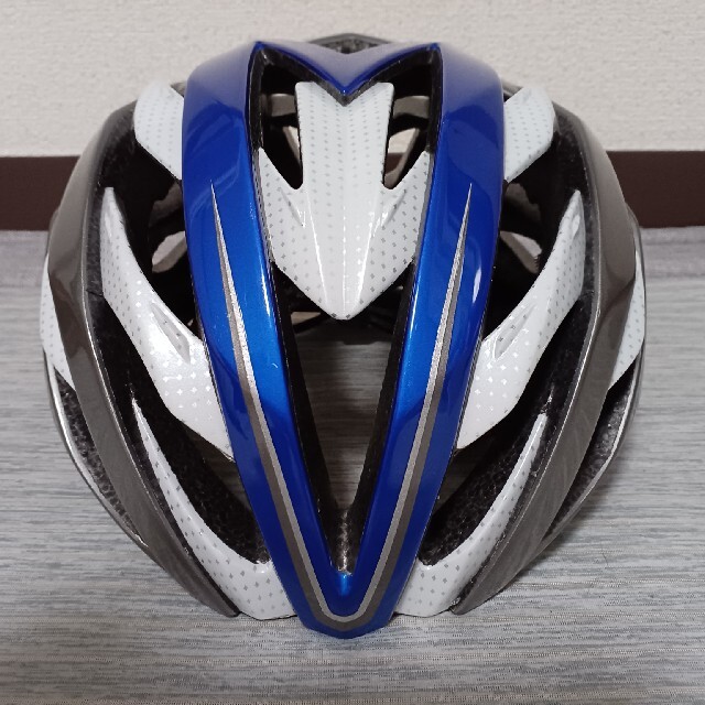 OGK(オージーケー)のOGK KOOFU WG-1 ヘルメット　青/白/シルバー 自動車/バイクのバイク(ヘルメット/シールド)の商品写真
