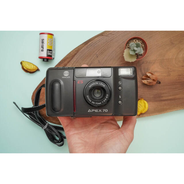 KONICA MINOLTA(コニカミノルタ)の【完動美品】 フィルムカメラ　MInolta　APEX70　コンパクト スマホ/家電/カメラのカメラ(フィルムカメラ)の商品写真