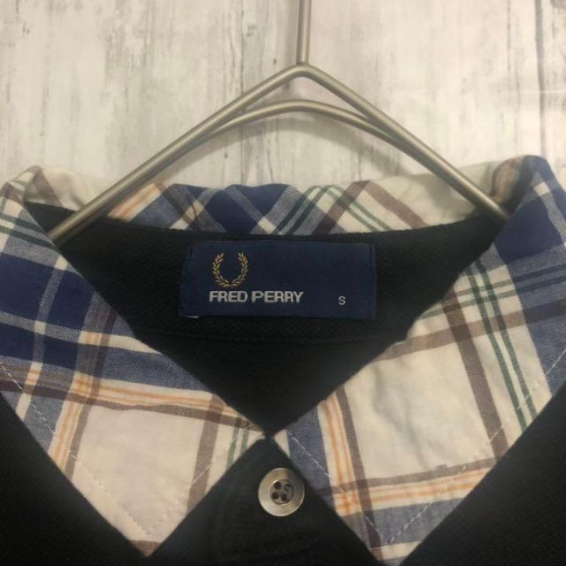 FRED PERRY(フレッドペリー)の【人気】フレッドペリー　FRED PERRY　ポロシャツ　チェック　ブラック メンズのトップス(ポロシャツ)の商品写真