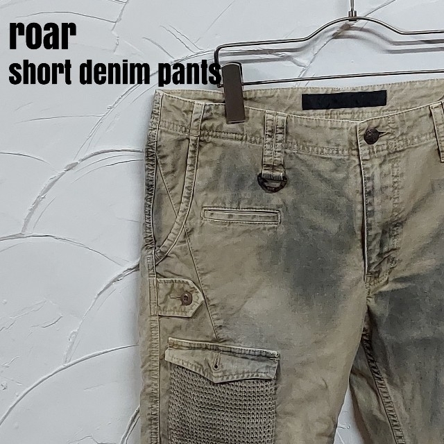 roar(ロアー)のroar/ロアー ショート デニム パンツ メンズのパンツ(デニム/ジーンズ)の商品写真