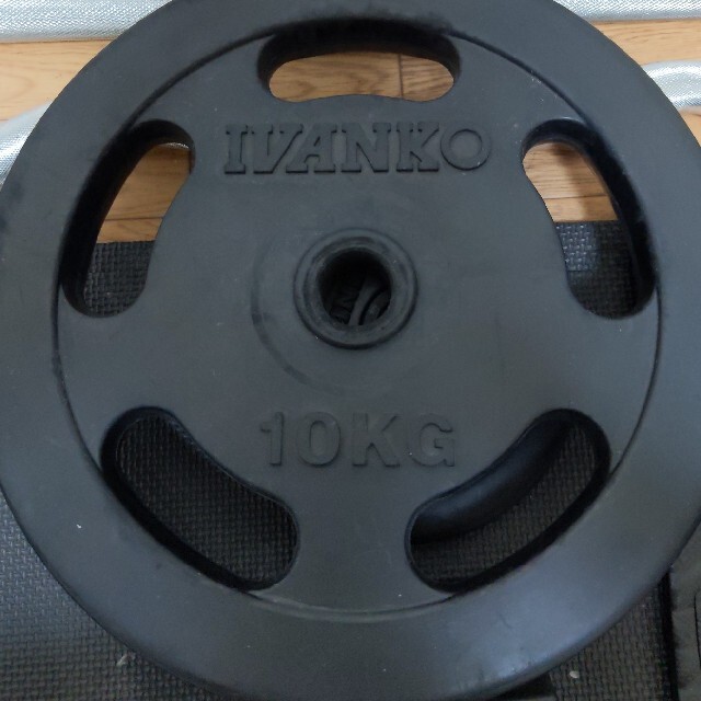 トレーニング用品 IVANKO ラバープレート φ28㎜ 10kg×１枚